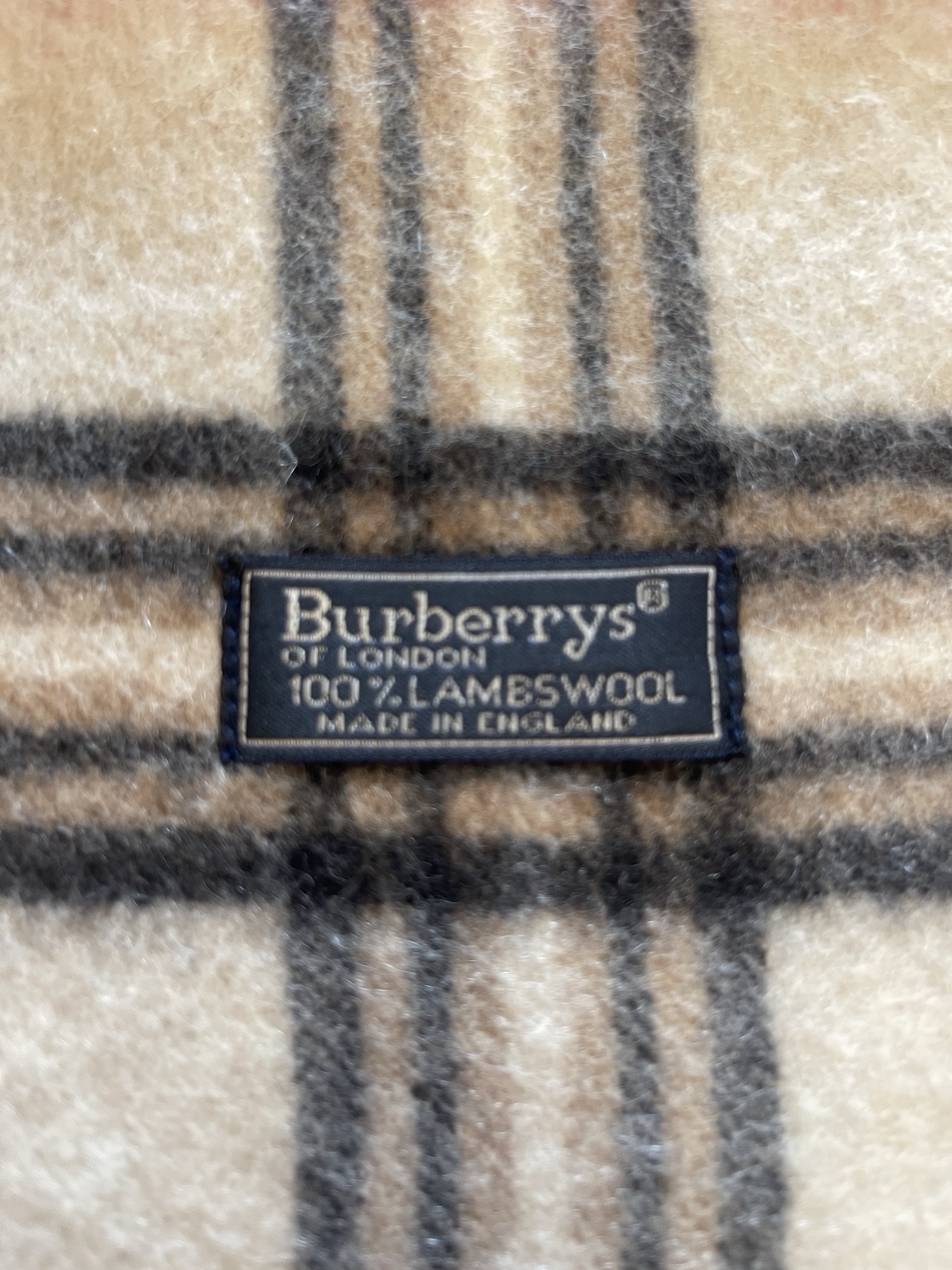 Burberrys of London Vintage Schal – Nova Check, Lammwolle – Foto 4